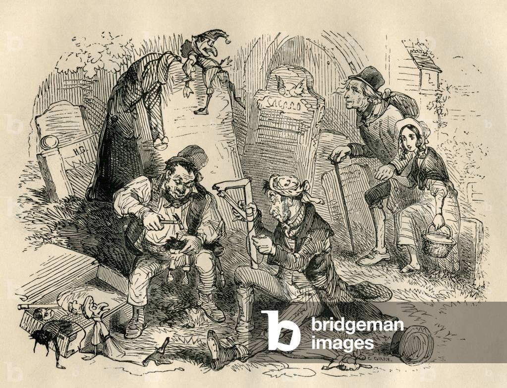 Messrs. Codlin, Short and company, from 'The Old Curiosity Shop' by Charles Dickens (engraving)