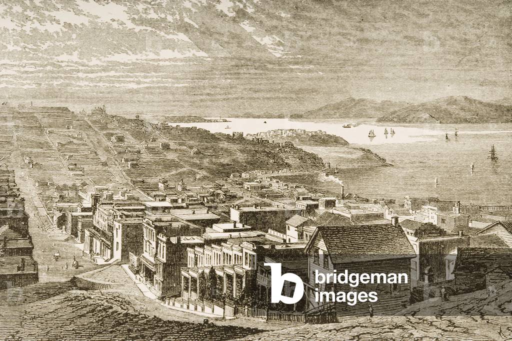 The Golden Gate, San Francisco, from 'American Pictures', published by The Religious Tract Society, 1876 (engraving)