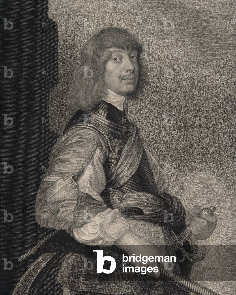 Portrait of Algernon Percy (1602-68) 10th Earl of Northumberland, from 'Lodge's British Portraits', 1823 (engraving)