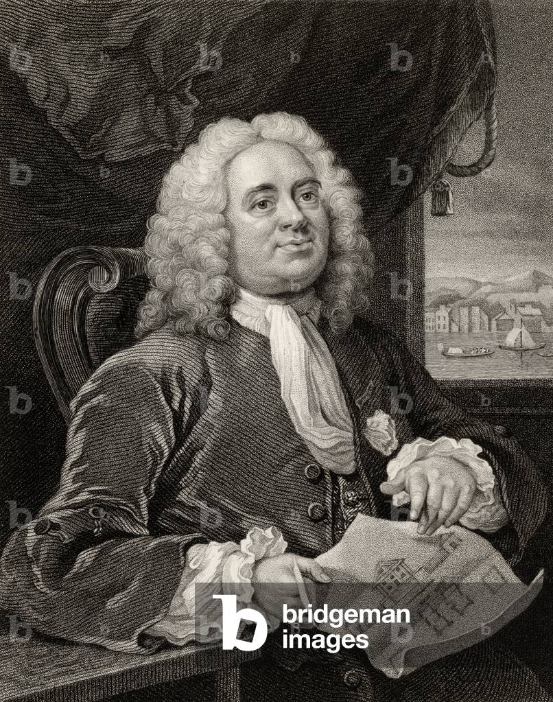 Daniel Lock, engraved by Benjamin Holl (1808-84) from 'The Works of William Hogarth', published 1833 (litho)
