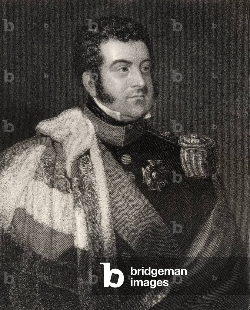 George Augustus Frederick Fitzclarence, 1st Earl of Munster, engraved by W.H. Cook, from 'National Portrait Gallery, volume IV', published c.1835 (litho)