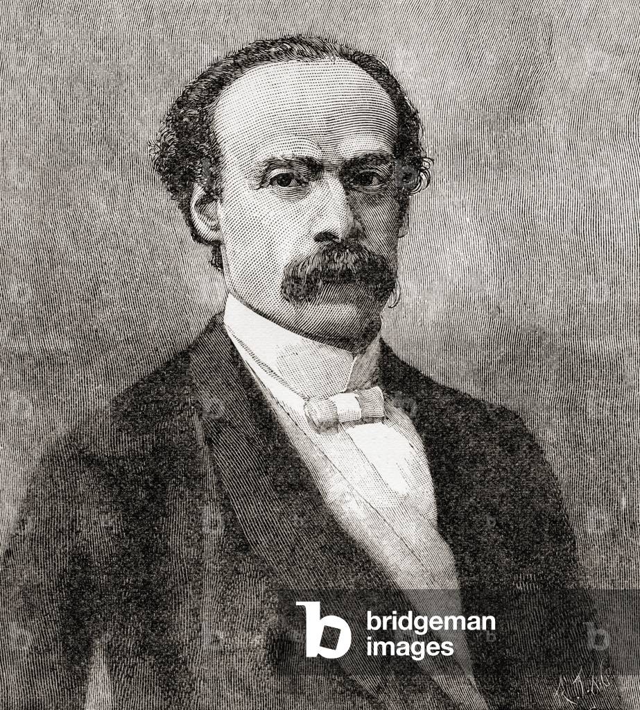 José Manuel Emiliano Balmaceda Fernández, 1840  1891.  11th President of Chile.   From The Review of Reviews, published 1891