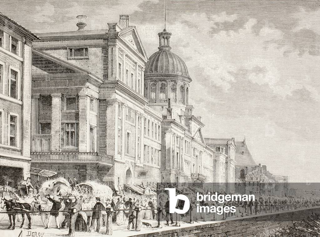 The Bonsecours Market in Montreal, Canada (litho)