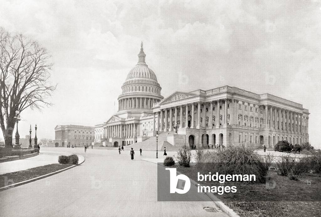The United States Capitol, aka Capitol Building, Washington D,c., United States of America, seen here c.1911, from The Wonders of the World, pub. c.1911