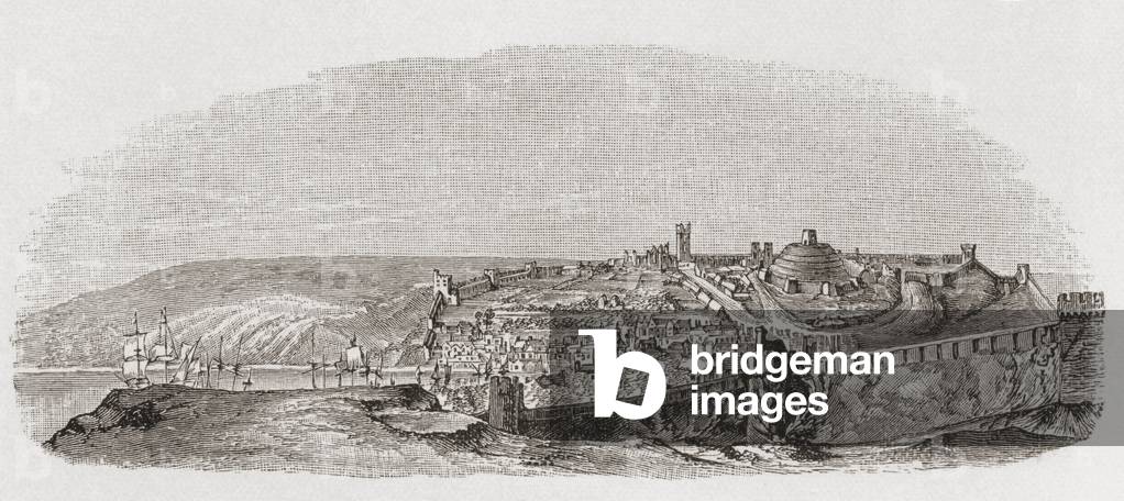 Drogheda, County Louth, Ireland c.1680, from the book Short History of the English People by J.R. Green pub. London 1893