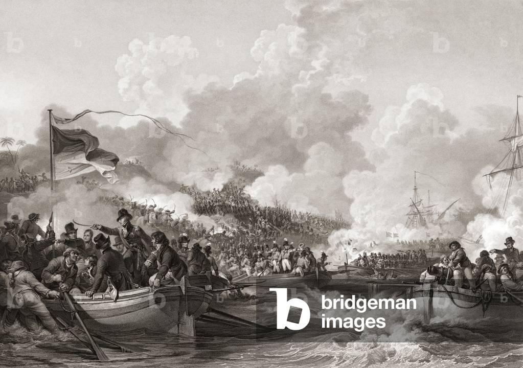 General Abercromby landing at Aboukir Bay, 1801
