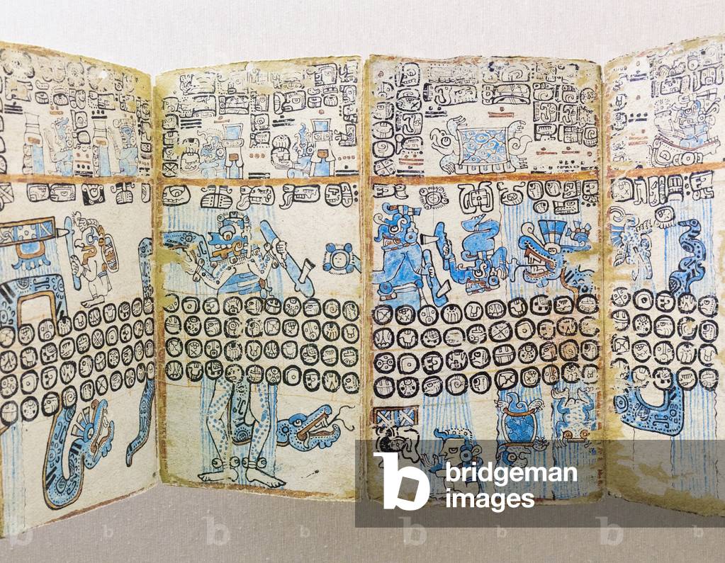 Mayan Codex Cortesianus, or Madrid Codex or Troano Codex (photo)