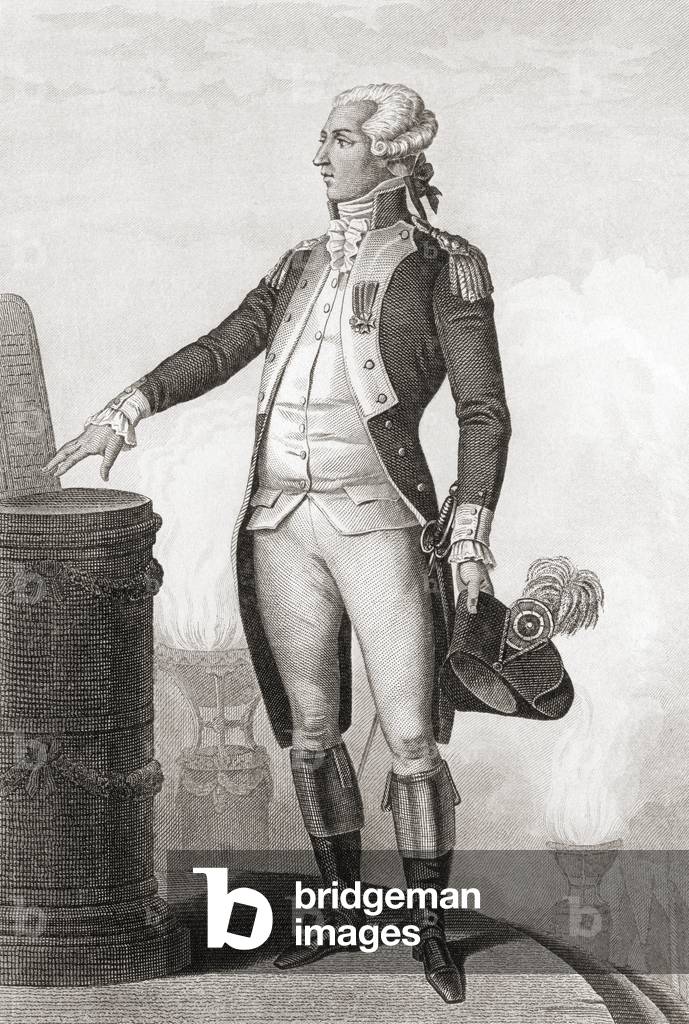 Marie-Joseph Paul Yves Roch Gilbert du Motier, Marquis de Lafayette, 1757  1834.