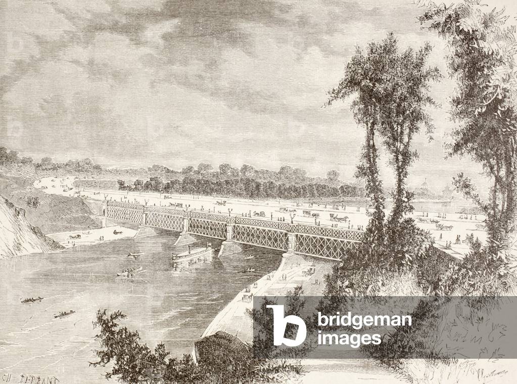 The Girard Point Bridge (litho)
