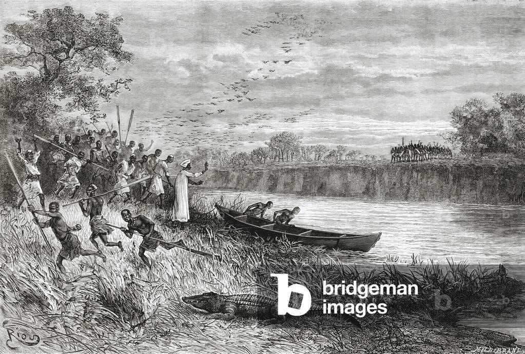 The Ruaha River, Tanzania, from 'Africa Pintoresca', published 1888 (litho)