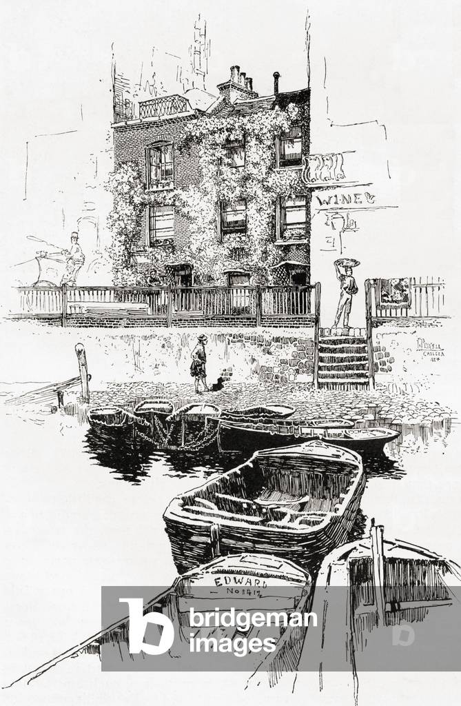 Nos. 118-119, Cheyne Walk, Chelsea, London. The last dwelling place of Joseph Mallord William J. M. W.