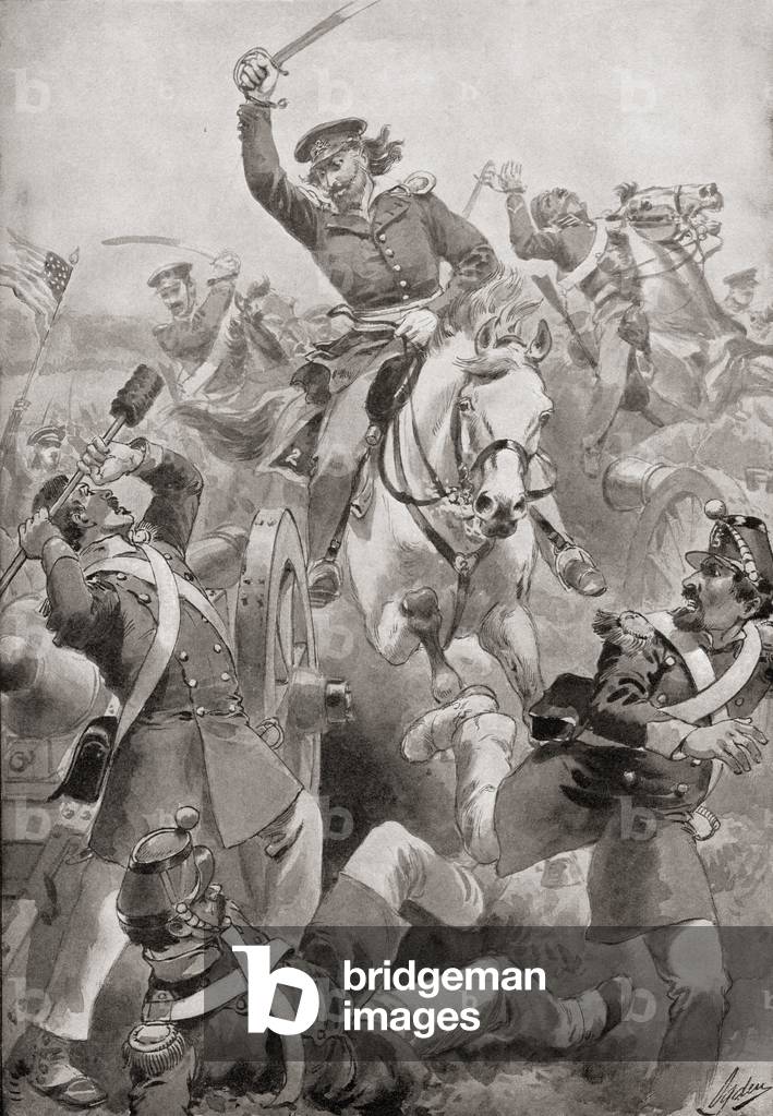 Battle of Resaca de la Palma, near Brownsville, Texas, America, 1846.