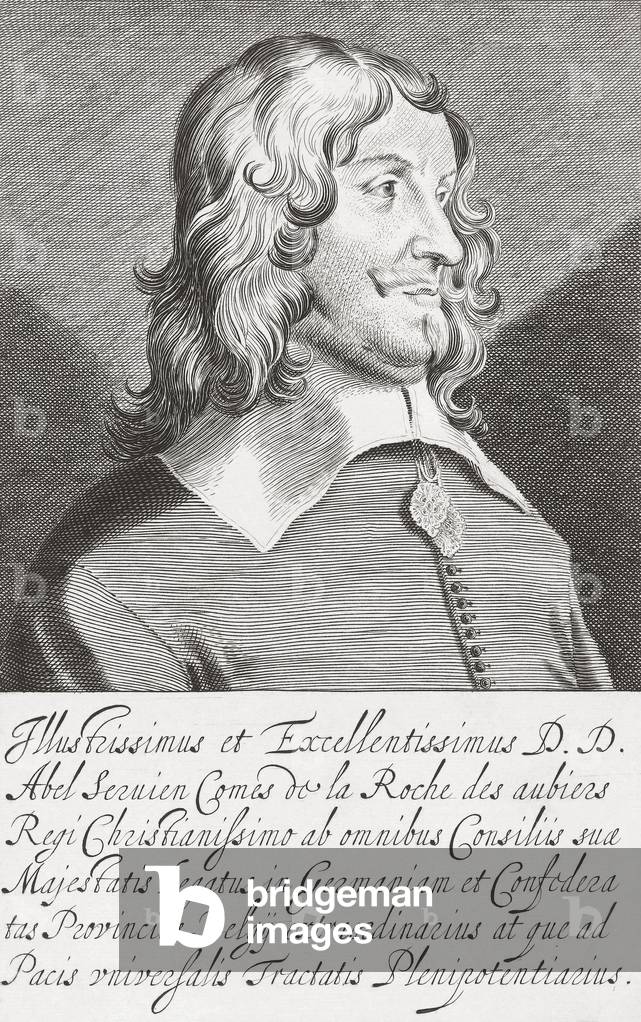 Abel Servien, marquis de Sablé et de Boisdauphin, 1593 -1659 (engraving)