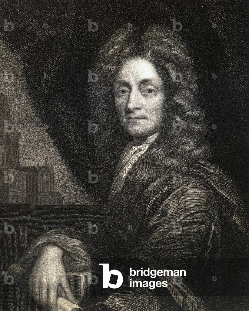 Sir Christopher Wren (1632-1723) from 'Gallery of Portraits', published in 1833 (engraving)