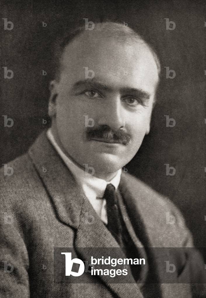 J. B. S. Haldane, from Master Minds of Modern Science, published 1930 (b/w photo)