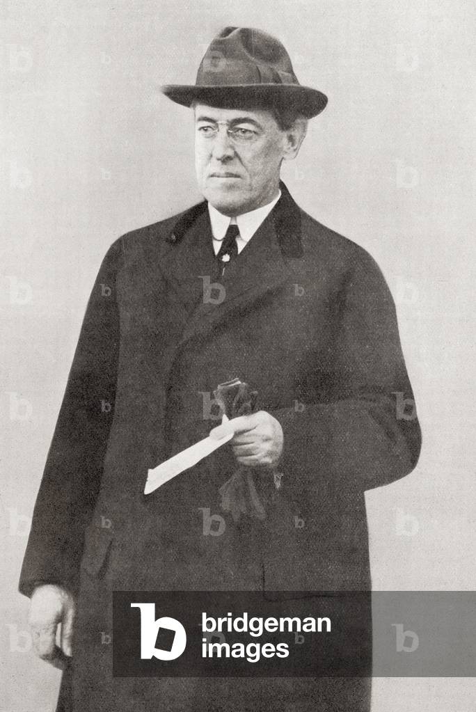 Thomas Woodrow Wilson, 28th President of the United States, from The Year 1916 Illustrated (print)
