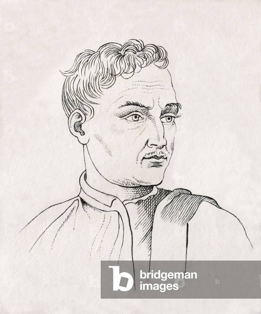 Giovan Francesco Rustici or Giovanni Francesco Rustici, from Le Vite de' più eccellenti pittori, scultori, e architettori or Lives of the Most Excellent Painters, Sculptors, and Architects by Vasari, pub.1829