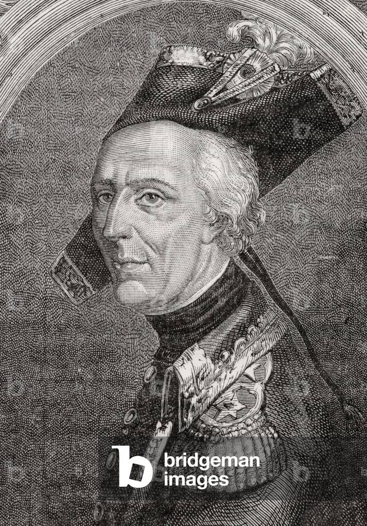 General Luc Auguste Dagobert de Fontenaille (1736-94) (engraving)