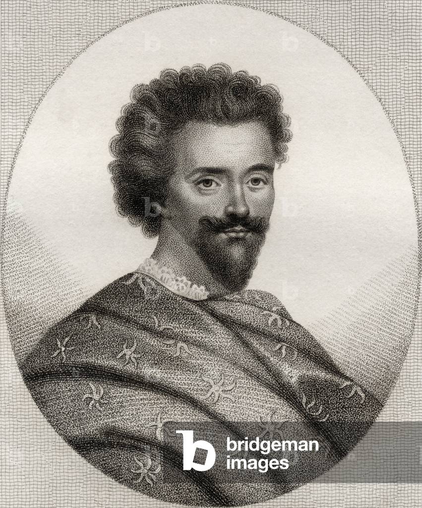 Edward Herbert, illustration from 'A catalogue of Royal and Noble Authors, Volume III', published in 1806 (colour litho)