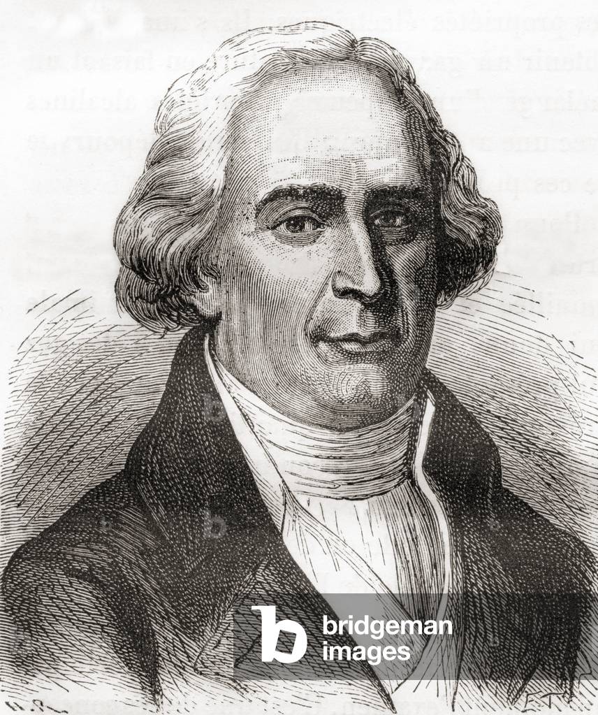 Joseph-Michel Montgolfier, from Les Merveilles de la Science, published c.1870 (engraving)