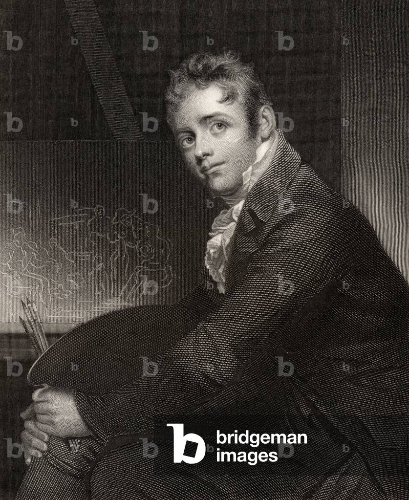 Sir David Wilkie, engraved by H. Robinson, from 'National Portrait Gallery, volume V', published c.1835 (litho)