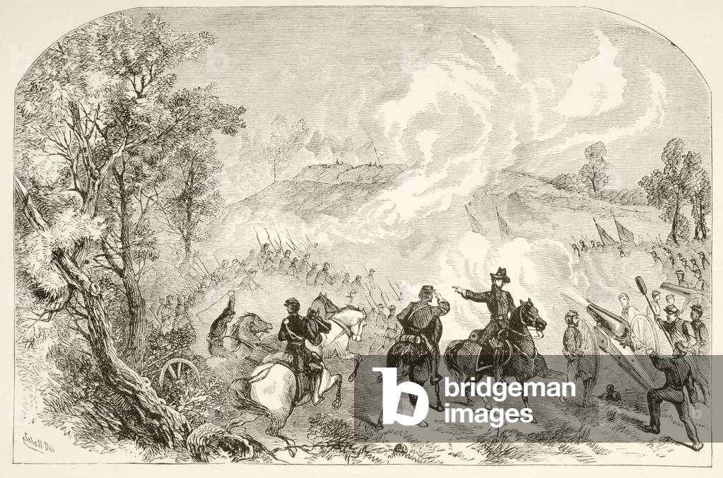 The Battle of Gettysburg (litho)