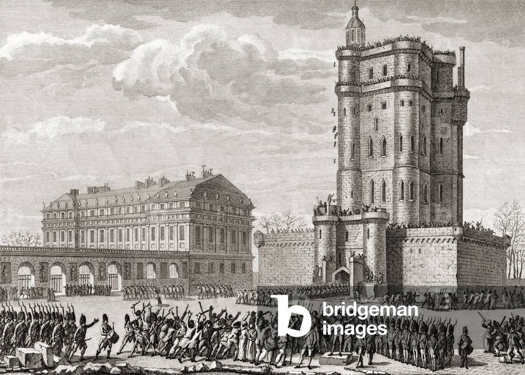Chateau de Vincennes riot, 1791 (engraving)