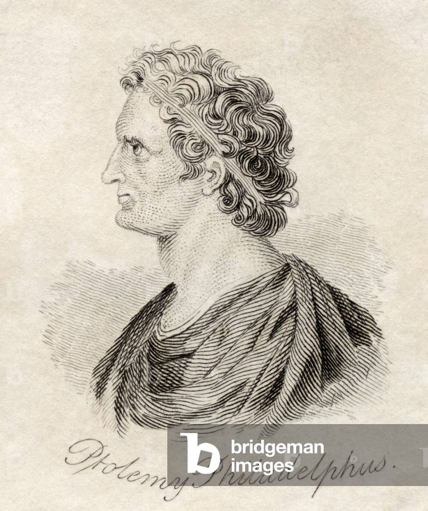 Ptolemy II Philadelphus, from 'Crabb's Historical Dictionary', published 1825 (litho)
