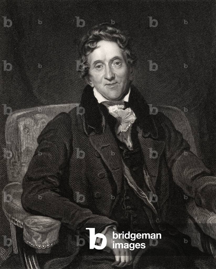 Sir John Soane, engraved by J. Thomson, from 'National Portrait Gallery, volume V', published c.1835 (litho)