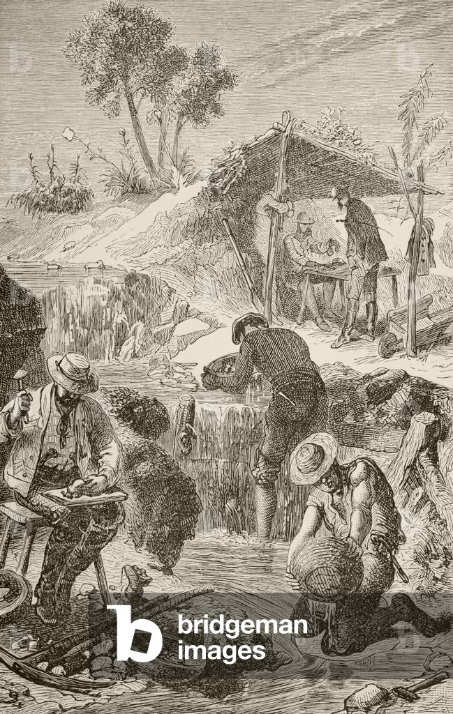 Panning for Gold (litho)