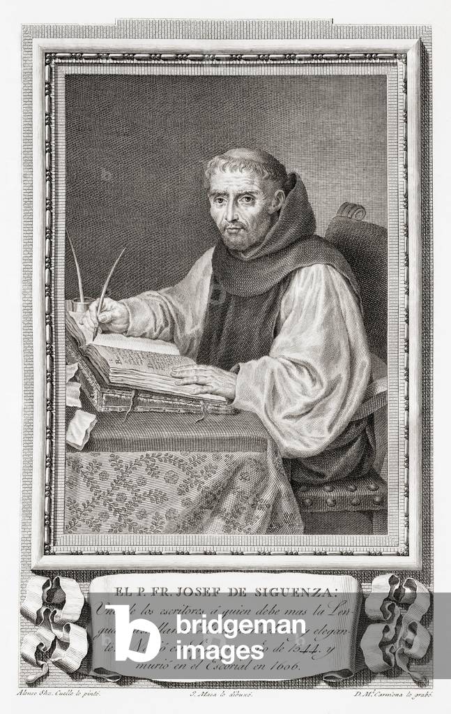 José de Sigüenza, after an etching in Retratos de Los Españoles Ilustres, Madrid, Spain, pub. 1791