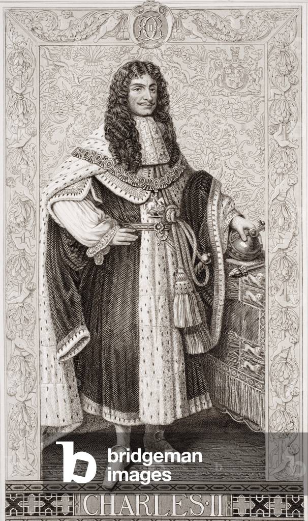 Charles II (1630-85) from 'Illustrations of English and Scottish History' Volume I (engraving)
