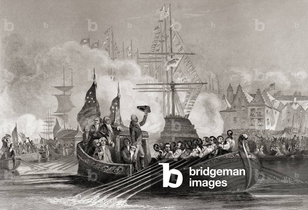 Reception of President Washington at New York USA April 23rd, 1879.