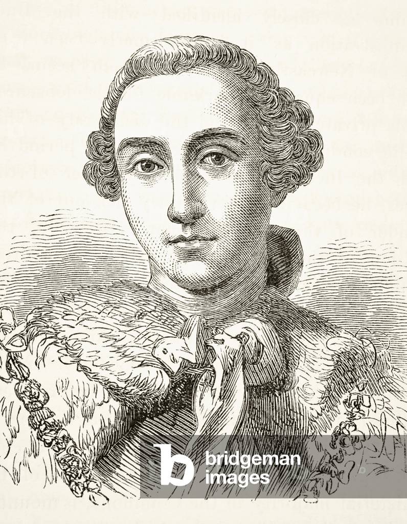John Stuart, 3rd Earl of Bute, from 'The National and Domestic History of England' by William Hickman Smith Aubrey (1858-1916) published London, c.1890 (litho)