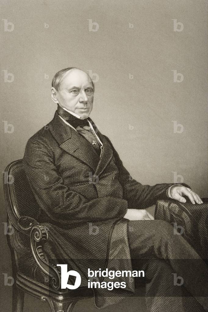 Count Ernst Philipp Brunnow (1797-1875) engraved by D.J. Pound from a photograph, from 'The Drawing-Room of Eminent Personages, Volume 2', published in London, 1860 (engraving)