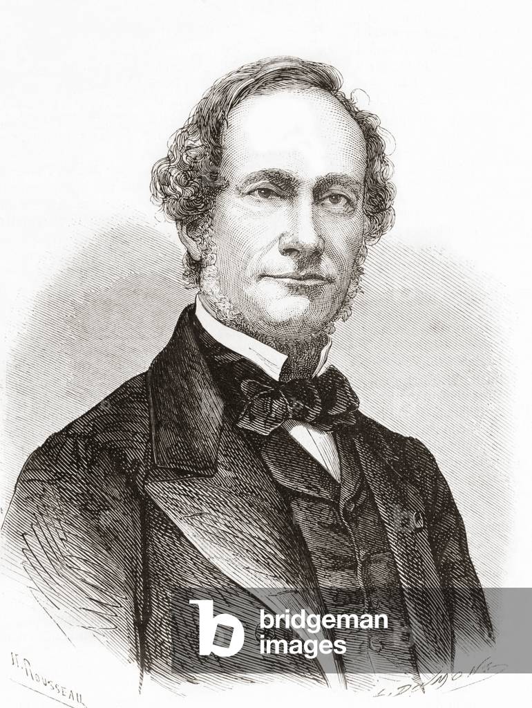 Jean Marie Napoléon Désiré Nisard,  French author and literary critic, from L'Univers Illustre pub. 1867