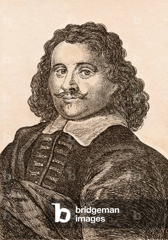 Jan Dirksz Both, illustration from '75 Portraits Of Celebrated Painters From Authentic Originals', published in London, 1817 (engraving)