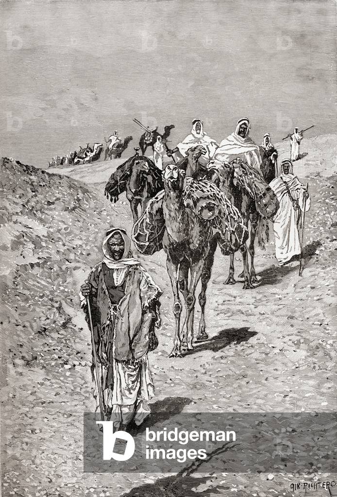 A Caravan, Africa in the late 19th century.