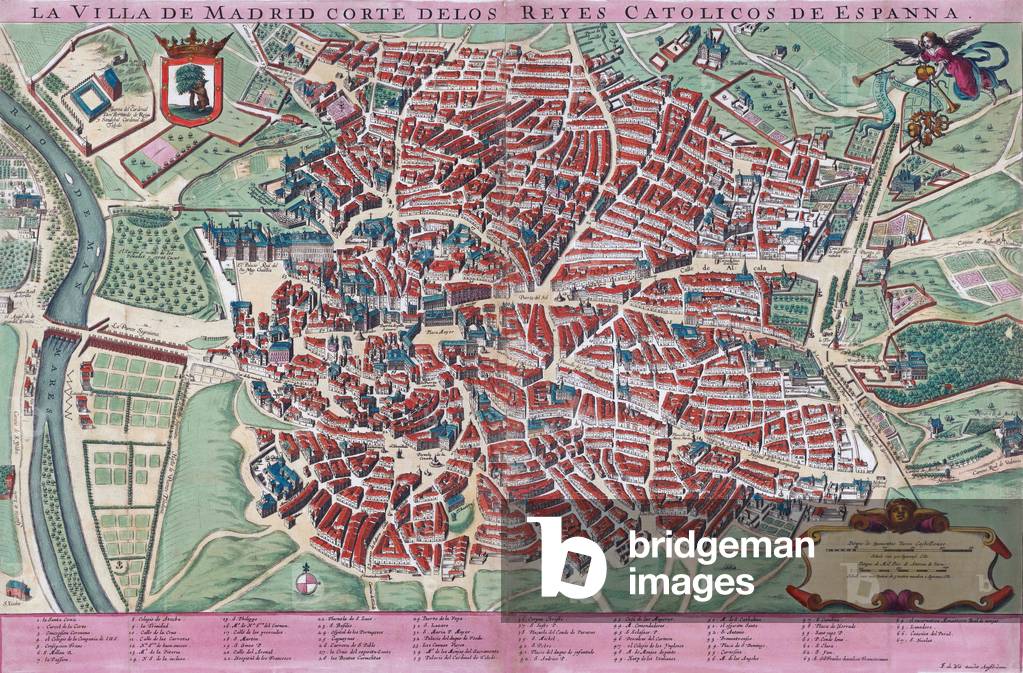 Map of Madrid late 17th or early 18th century (map)