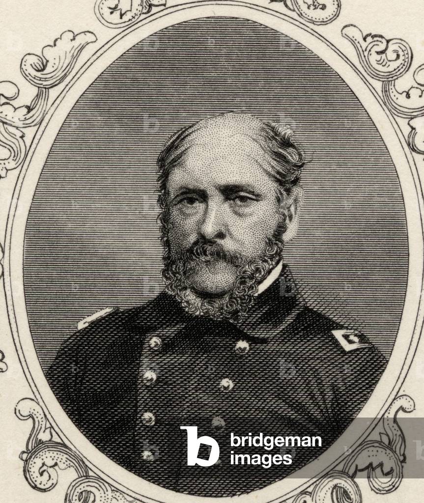 Portrait of Rear Admiral John Ancrum Winslow (1811-73) (litho)