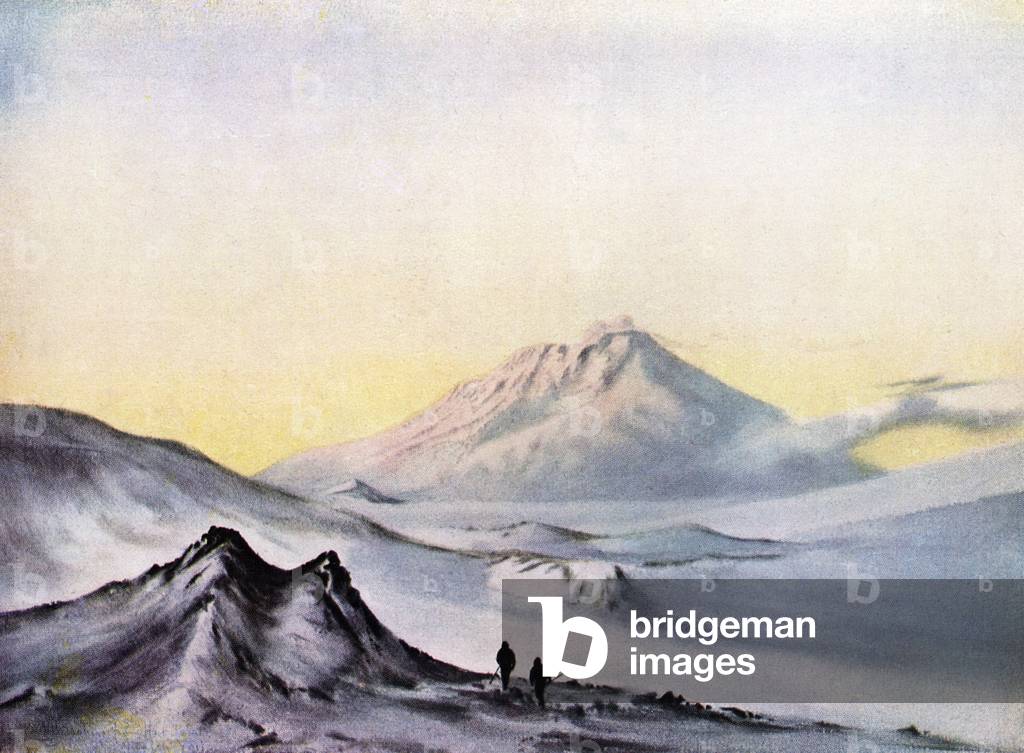 Mount Erebus, Ross Island, Antarctica, seen from Hut Point.
