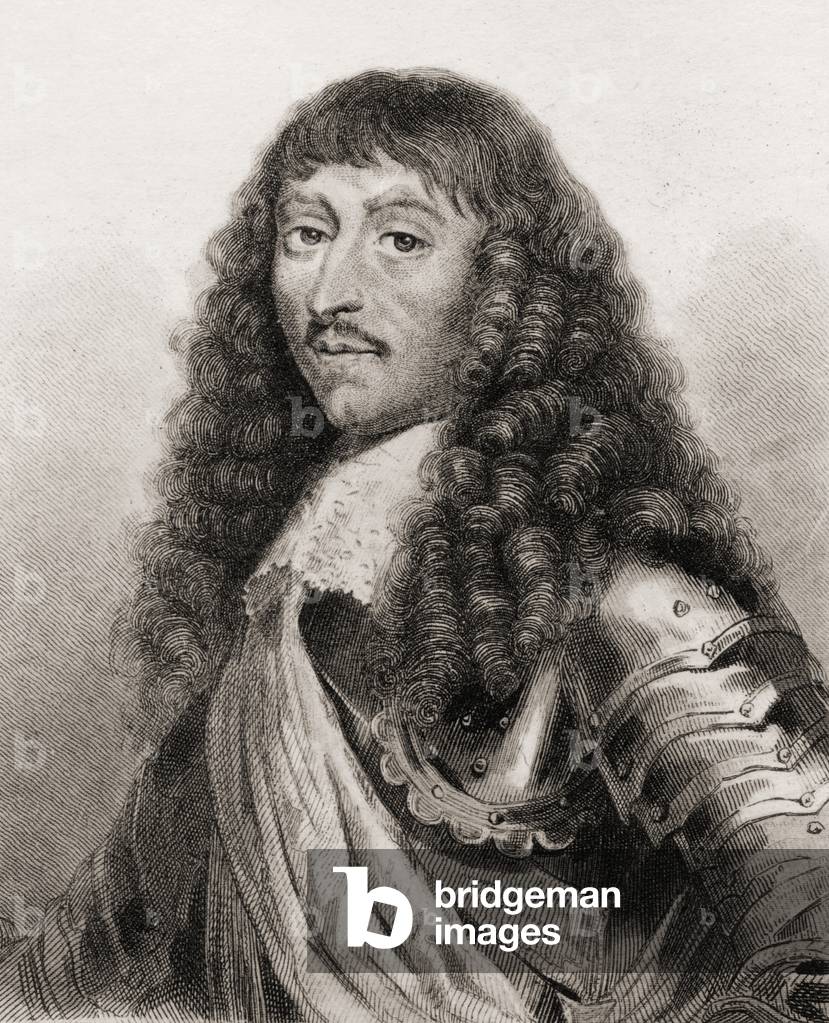 Duc de D' Enghien, Louis Antoine Henri de Bourbon and Prince de Condé (1772-1804) (etching)