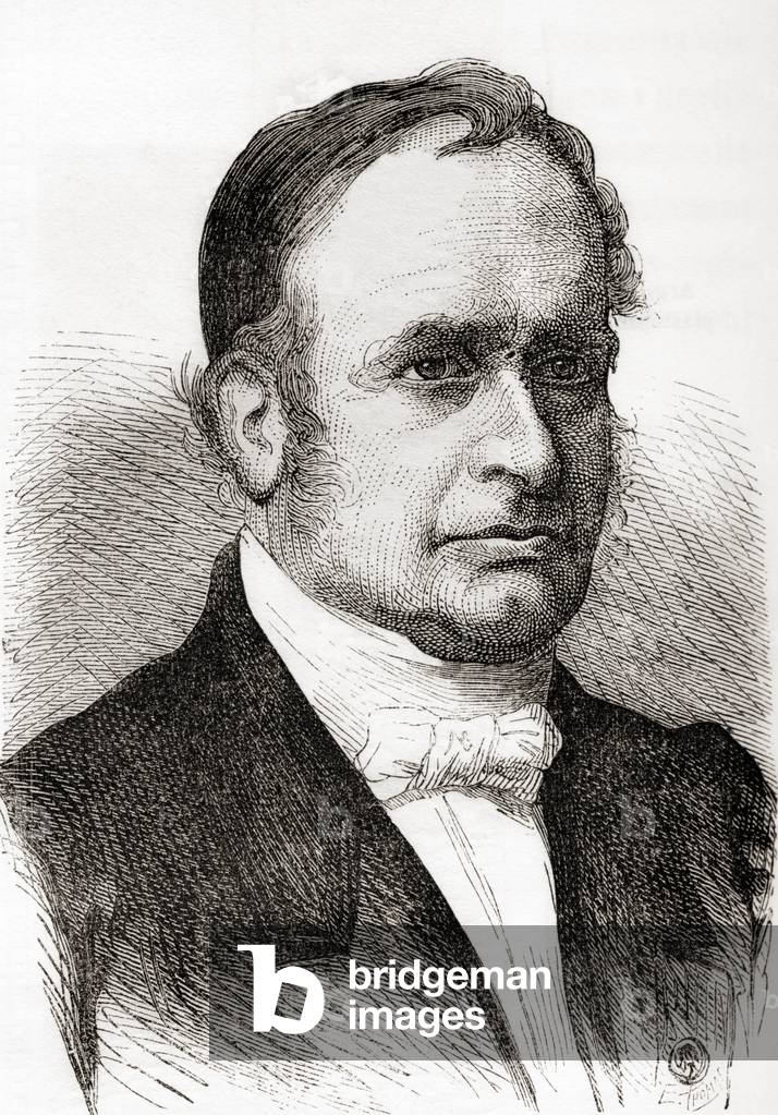 Jean-Baptiste Armand Louis Léonce Élie de Beaumont, from 'Les Merveilles de la Science', published c.1870 (engraving)