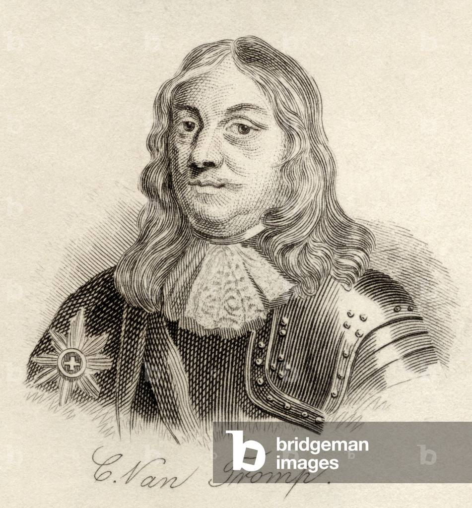Sir Cornelis Martinus Tromp, from 'Crabb's Historical Dictionary', published 1825 (litho)