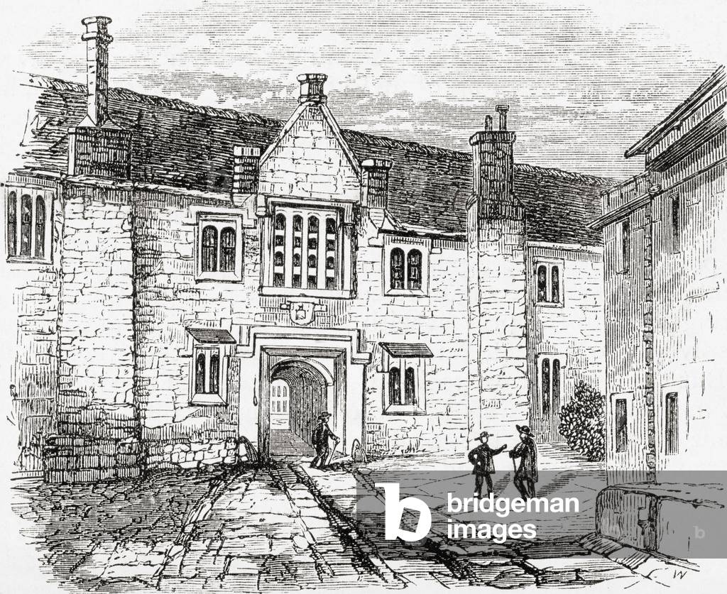 The Charterhouse, Charterhouse Square, Smithfield, England, from Ward and Lock's Illustrated History of the World, pub. c.1882