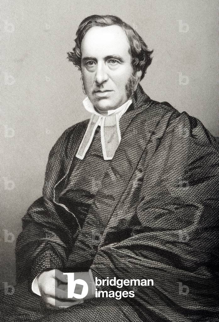 Richard Chenevix Trench (1807-86) engraved by D.J. Pound from a photograph, from 'The Drawing-Room of Eminent Personages, Volume 2', published in London, 1860 (engraving)