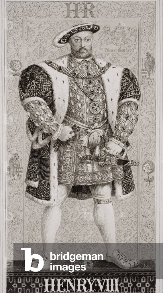 Henry VIII (1491-1547) from 'Illustrations of English and Scottish History' Volume I (engraving)