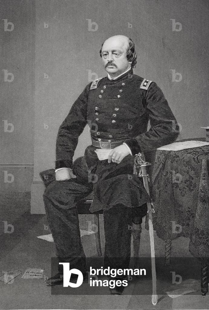 Benjamin F. Butler, 1818-1893.  American, lawyer, politician and army officer during Civil War. Champion of workers and Blacks.  From painting by Alonzo Chappel