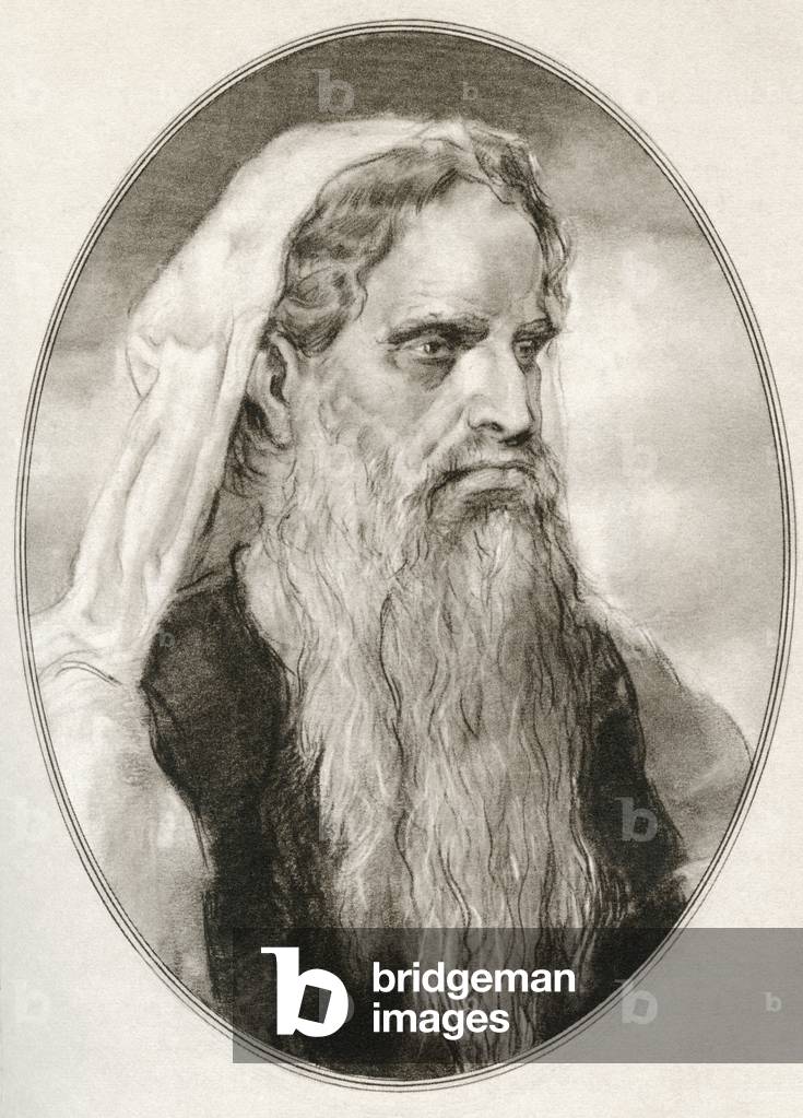 Moses, a prophet in the Abrahamic religions, leader of the Israelites and lawgiver, from Living Biographies of Religious Leaders