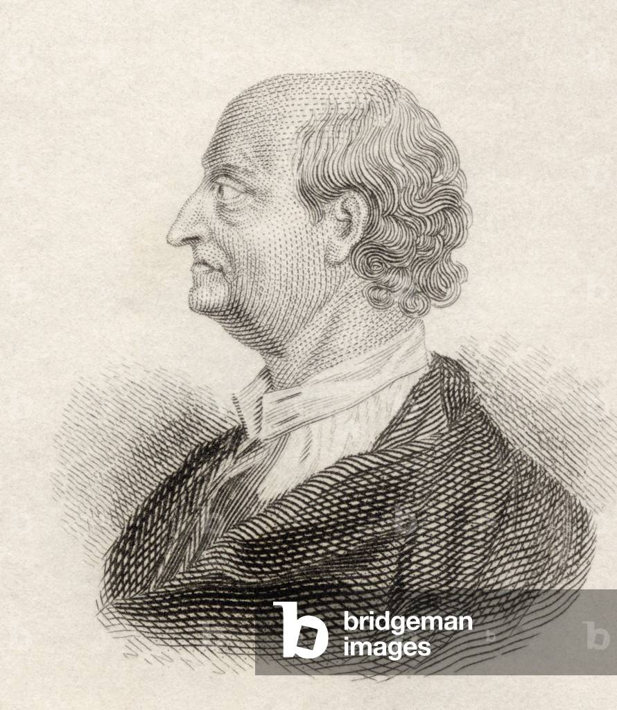 George Edwards, 1694 to 1773, English naturalist and ornithologist, from Crabb's Historical Dictionary pub.1825